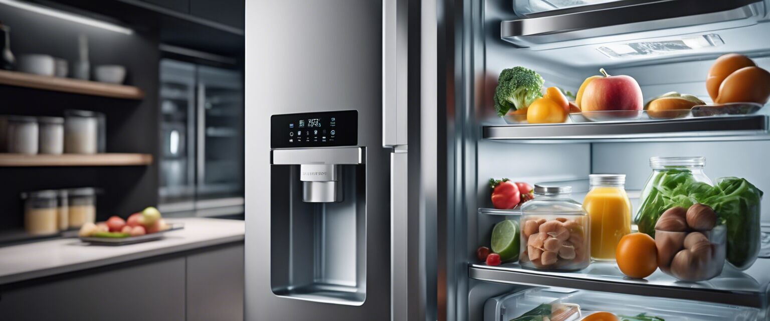 Smart refrigerator interior