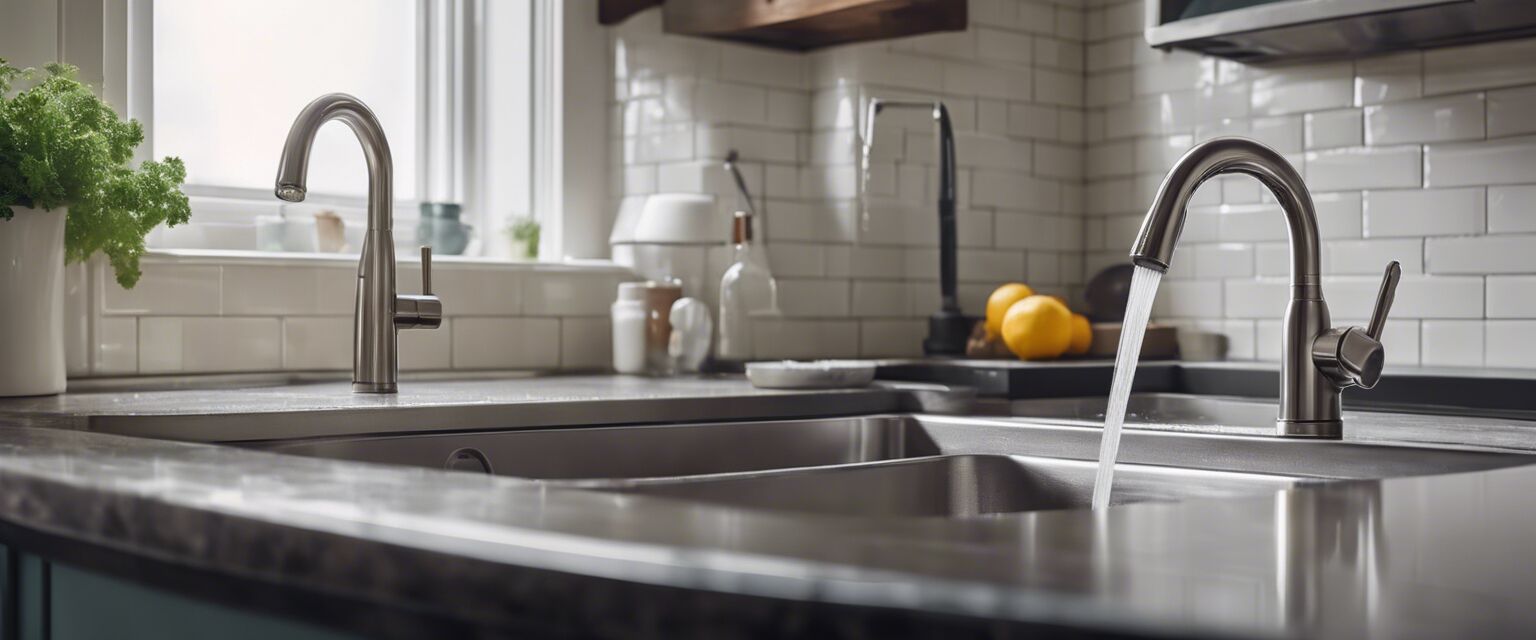 Maintenance of a touchless faucet in a kitchen