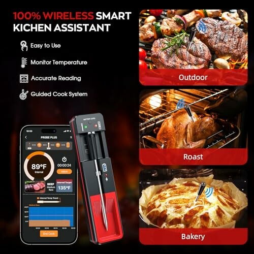 BSRCO Wireless Meat Thermometer